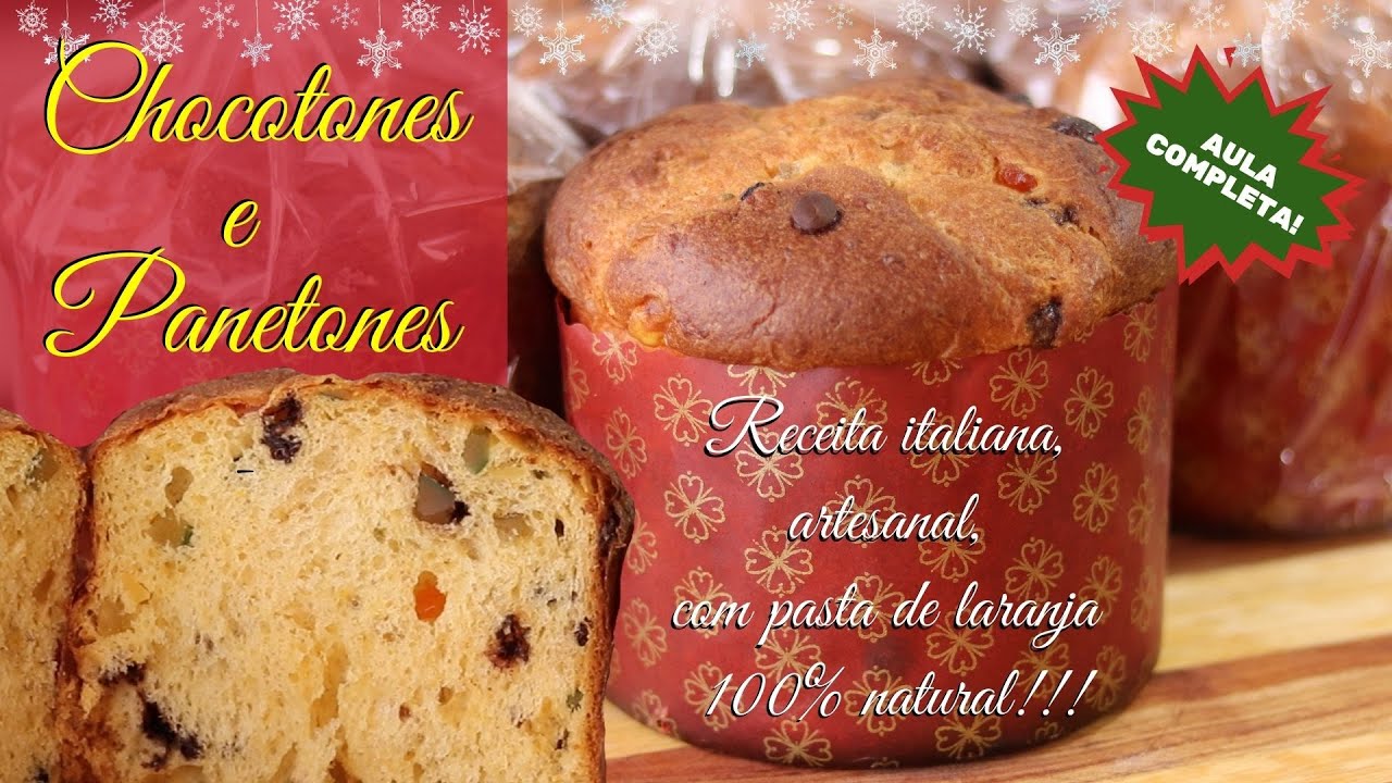 CHOCOTONE E PANETONE ITALIANO - MELHOR AULA E RECEITA DA INTERNET