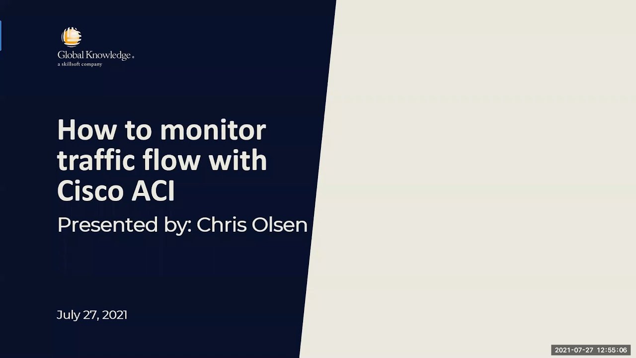 How to monitor traffic flow with Cisco ACI