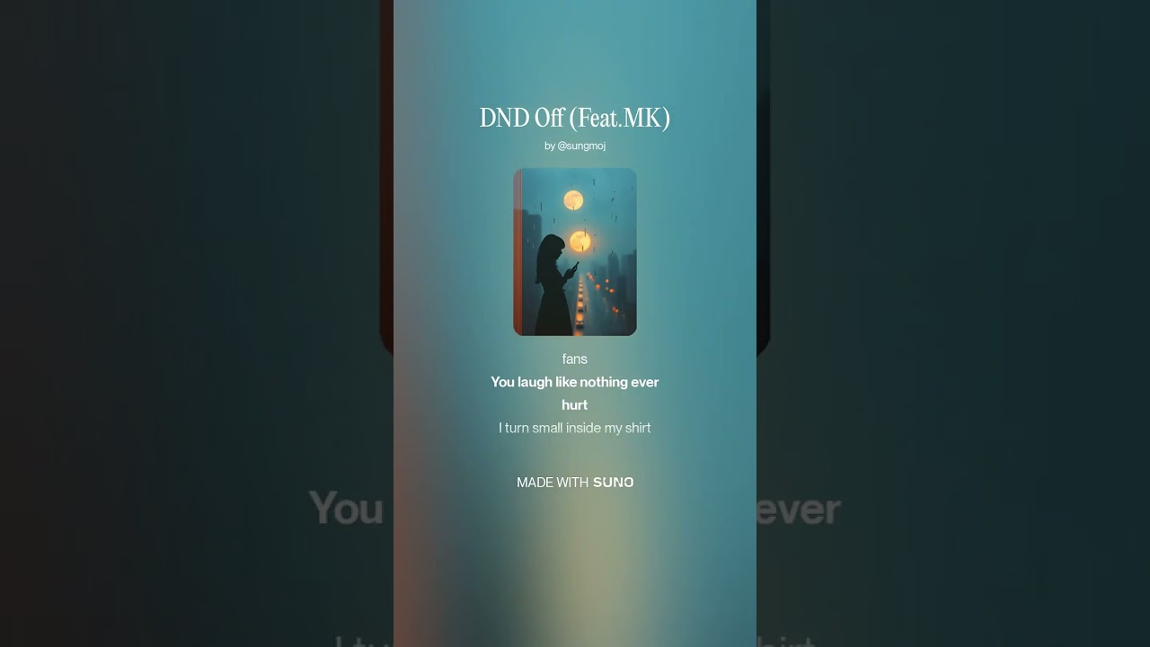 DND Off (Feat MK) #GDMK #락발라드 #서정록 #발라드 #감성노래 #새벽감성 #그리움 #이별노래 #감성플리 #KoreanBallad #RockBallad