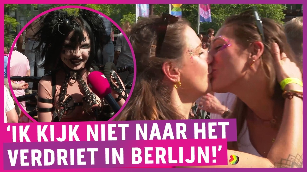 Unprecedented costume display during packed Pride, officer caught in the act!