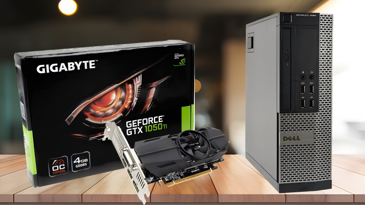 Установка видеокарты Gigabyte GTX 1050 ti Low Profile в Dell Optiplex 7020 Small Form Factor