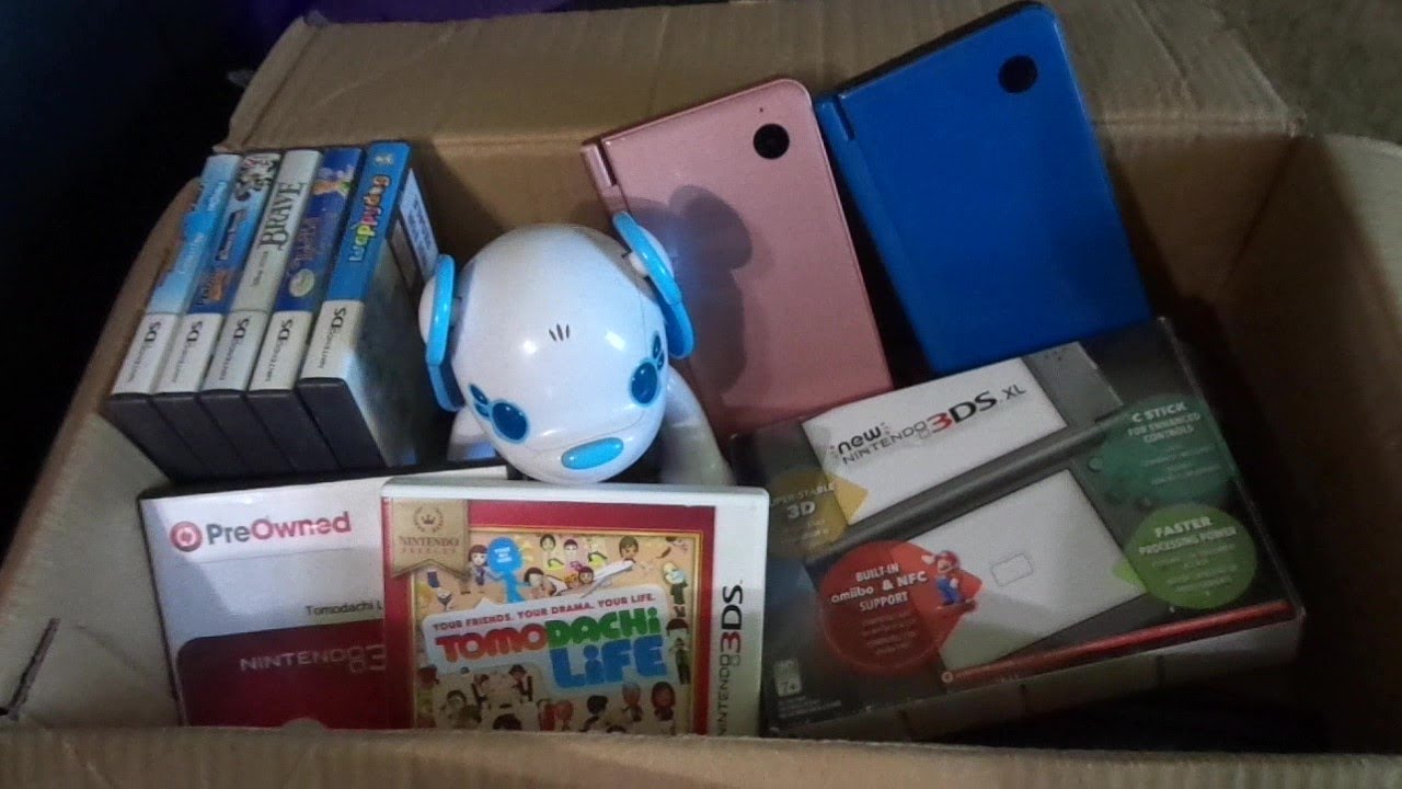 КОРОБКА, ПОЛНАЯ СИСТЕМ И ИГР ДЛЯ NINTENDO 3DS И DS!!!