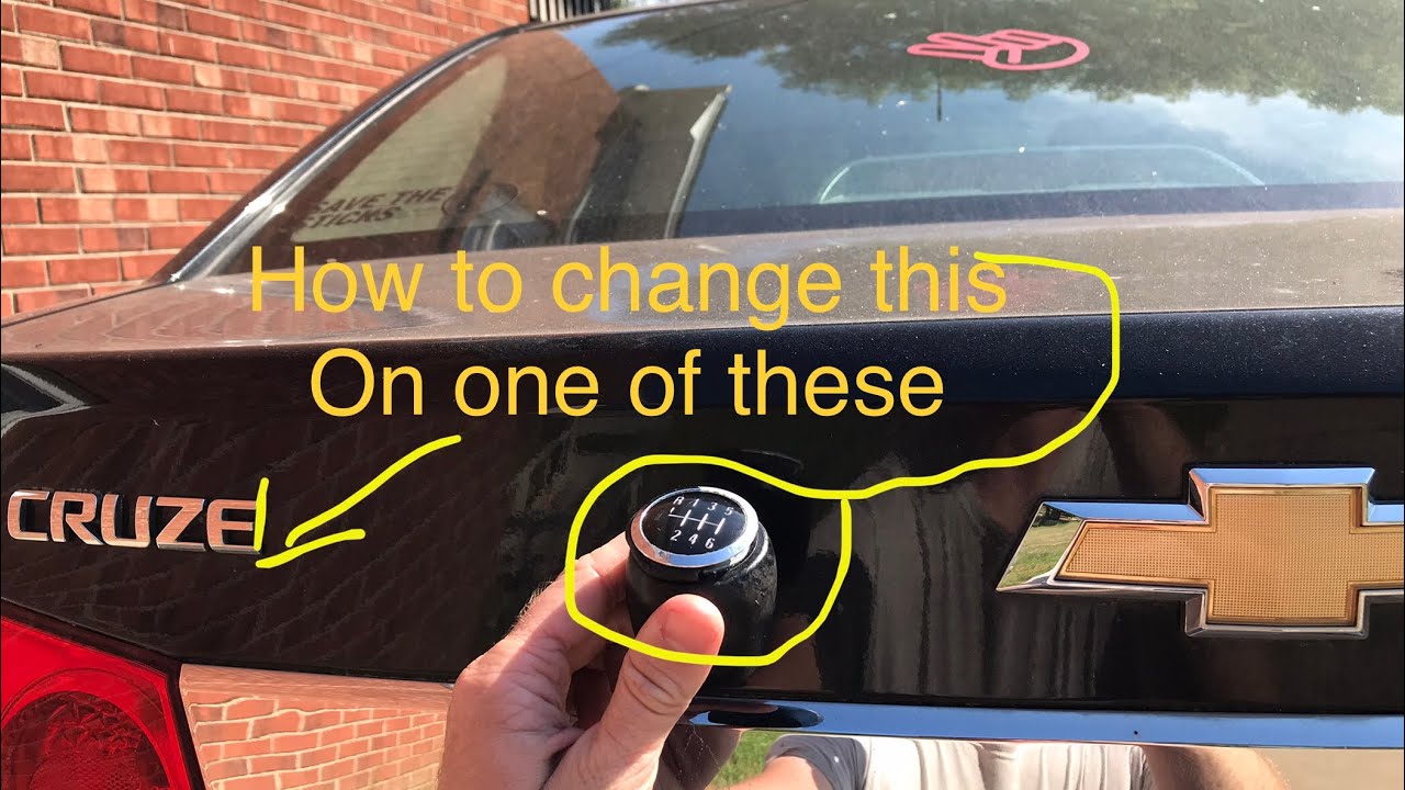 Chevy Cruze shift knob replacement (hey it works).