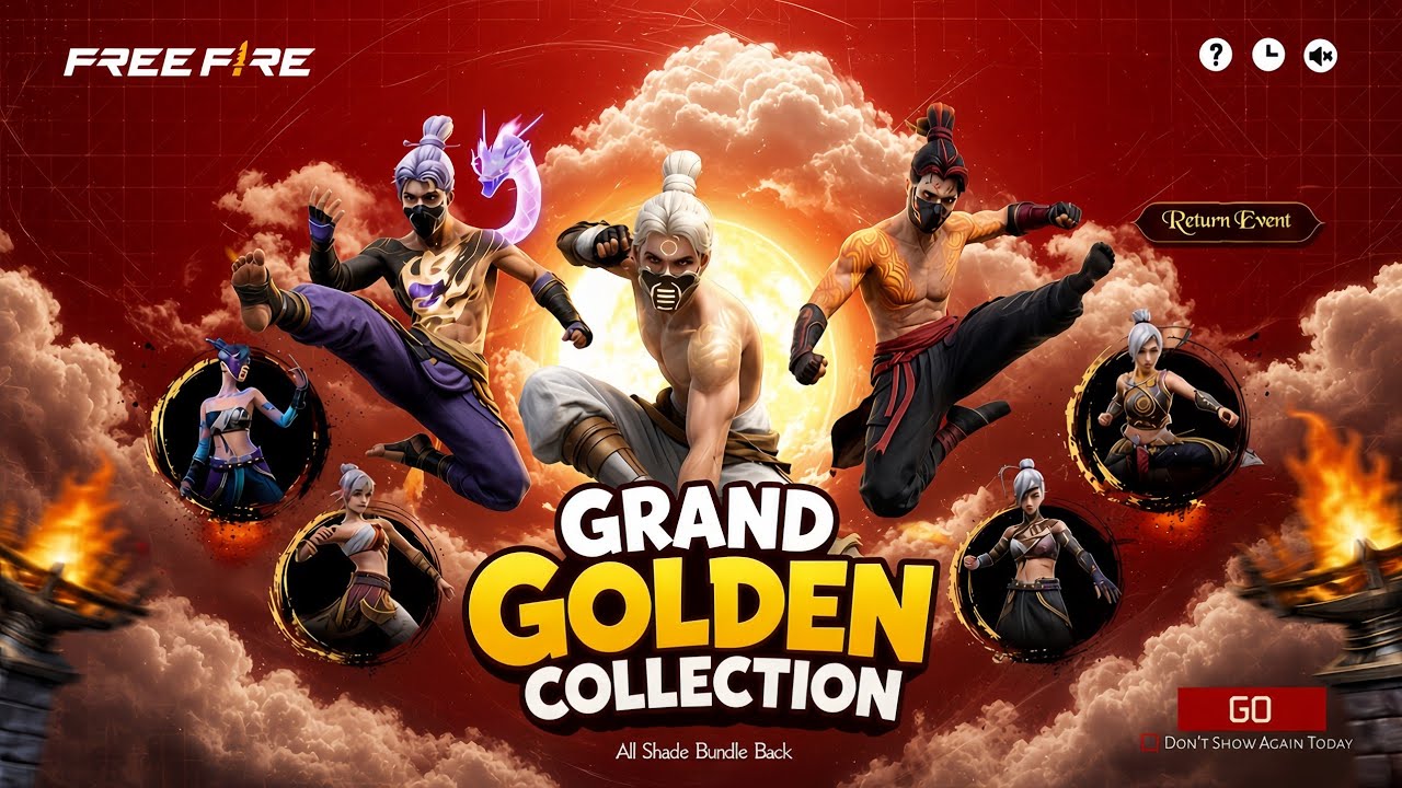 Officially Confirmed GOLDEN SHADE Return 😱 UPCOMING Event FreeFire Bangladesh Server |New Event FF