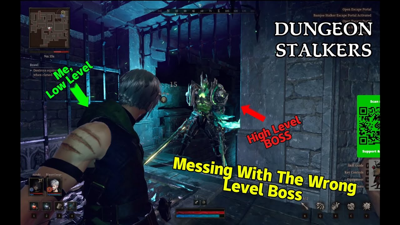 Dungeon Stalkers - Full Vid - High Level Boss, Low Level Fail
