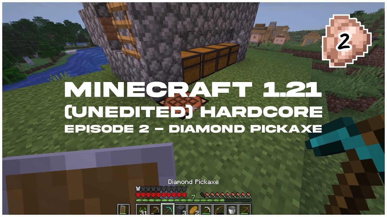 Hardcore Minecraft Longplay 1.21 (no commentary) #2