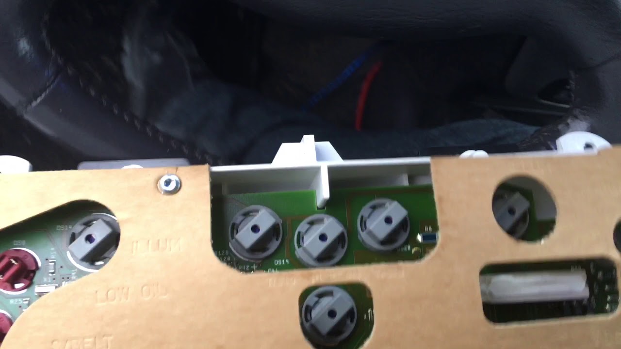 DIY how to change your dash lights to leds on a neon