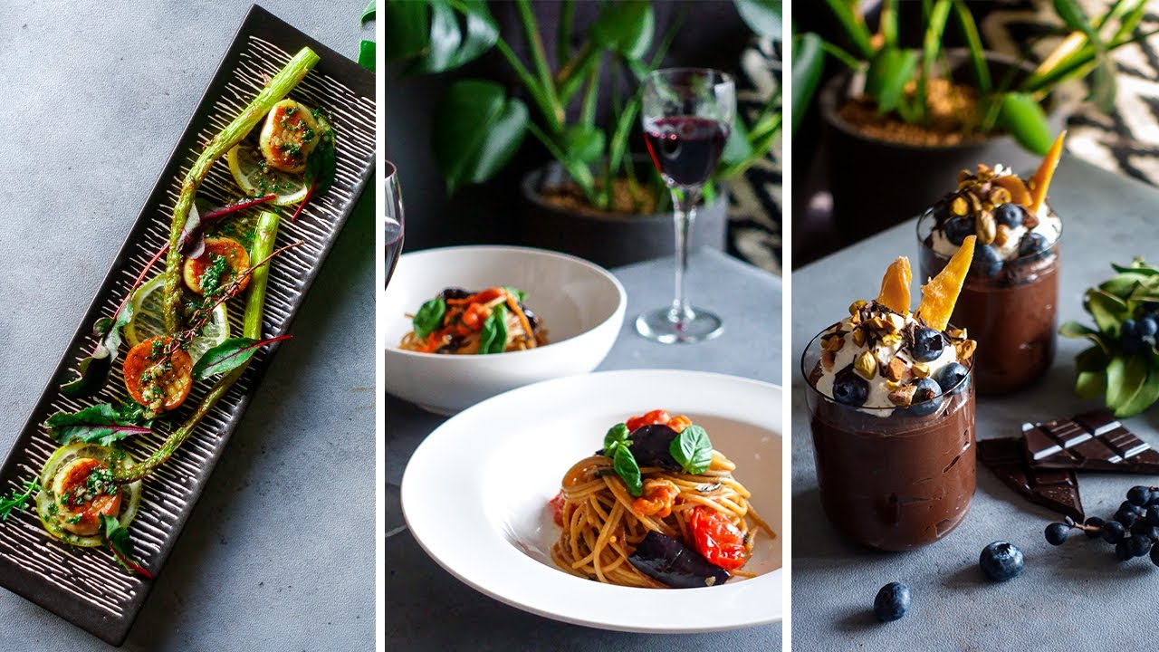 ROMANTIC 3 COURSE VEGAN DINNER for DATE NIGHT