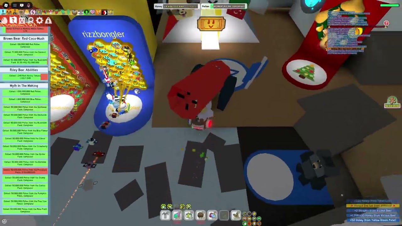 Finishing Black bear quest for Mythic Egg#beeswarmsimulator #roblox