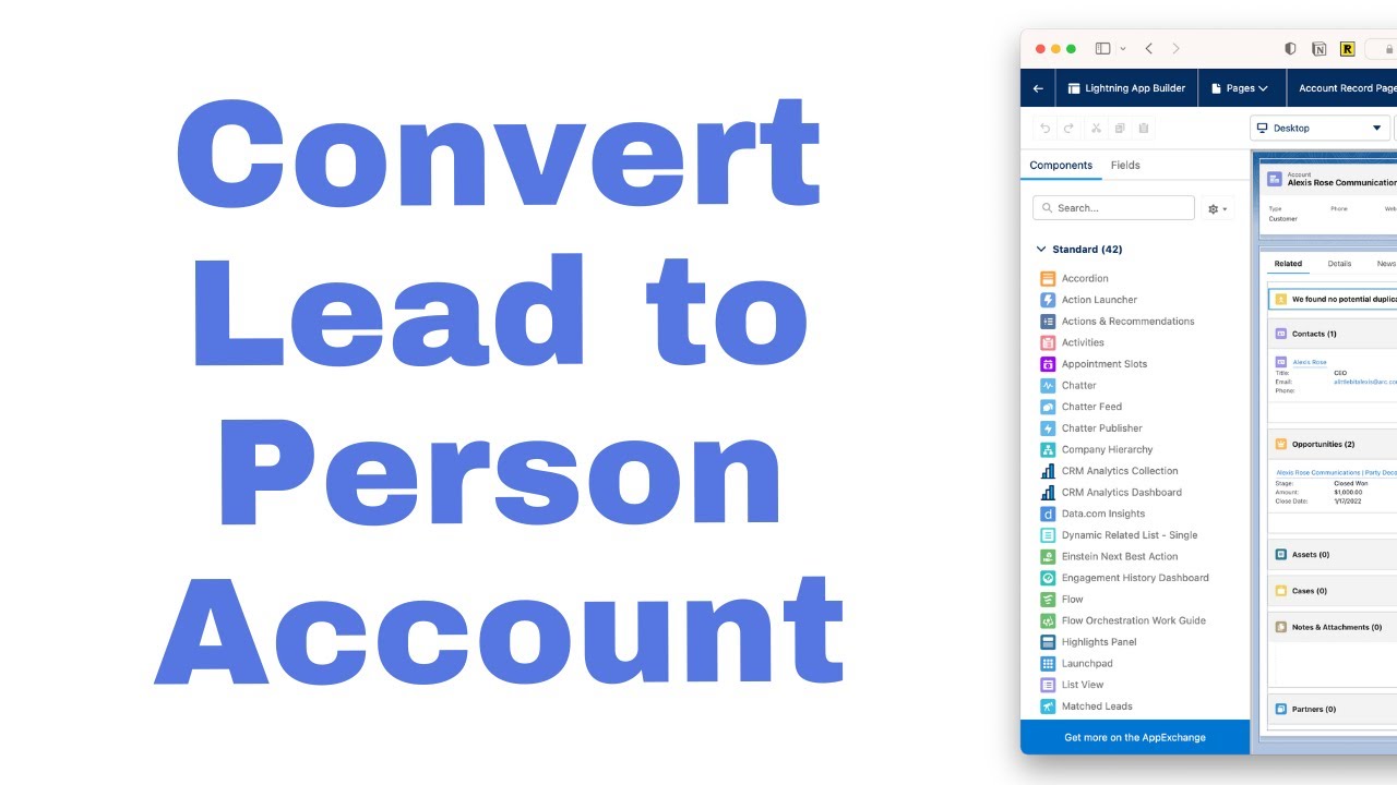 How to Convert a Salesforce Lead into a Person Account