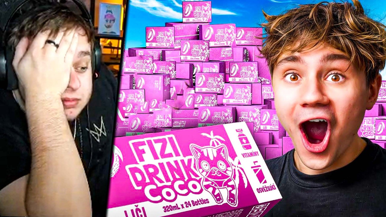 KOUPIL 5000 FIZI DRINKŮ A TOHLE VYHRÁL! | Morry REAGUJE na @Pokeccc