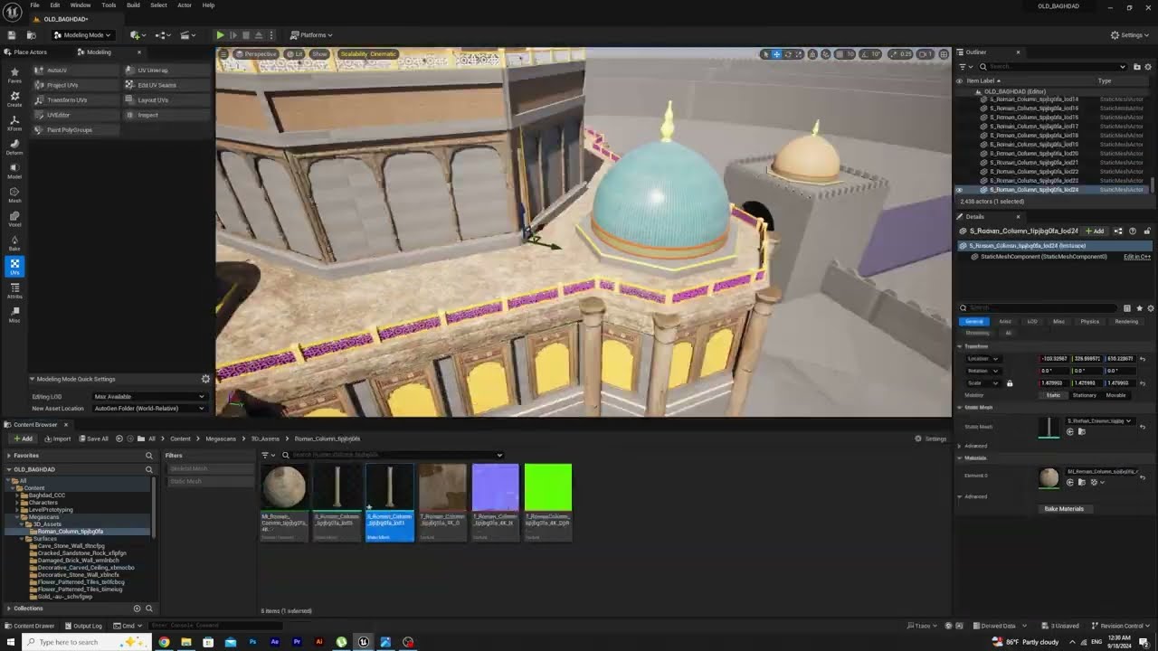 Speed Art The Old City of Baghdad-by  Cinema 4D and Unreal Engine 5