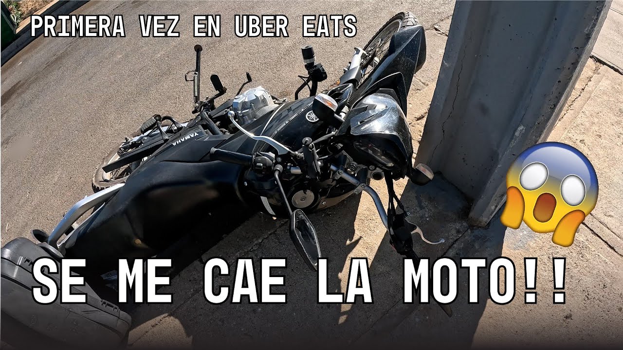 SE ME CAE LA MOTO en Mi primer reparto con UBER EATS en VIÑA DEL MAR