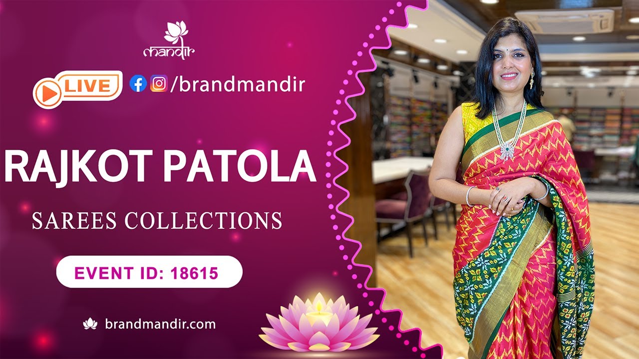 Rajkot Patola Sarees | WhatsApp Number 733 733 7000 | Brand Mandir Sarees LIVE