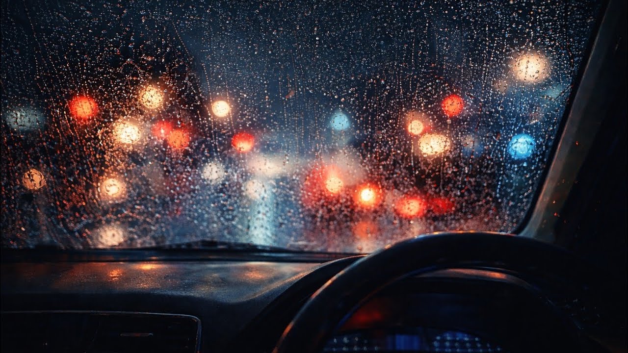 Cozy Rain Inside Car 🌧️🚗 | 30 Min Relaxing Rain Sounds
