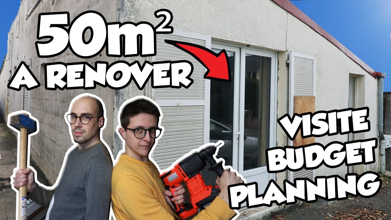 ON A ACHET&Eacute; UNE MAISON DE 50M&sup2; &Agrave; R&Eacute;NOVER - Vlog r&eacute;novation #1- Visite, budget, planning, travaux