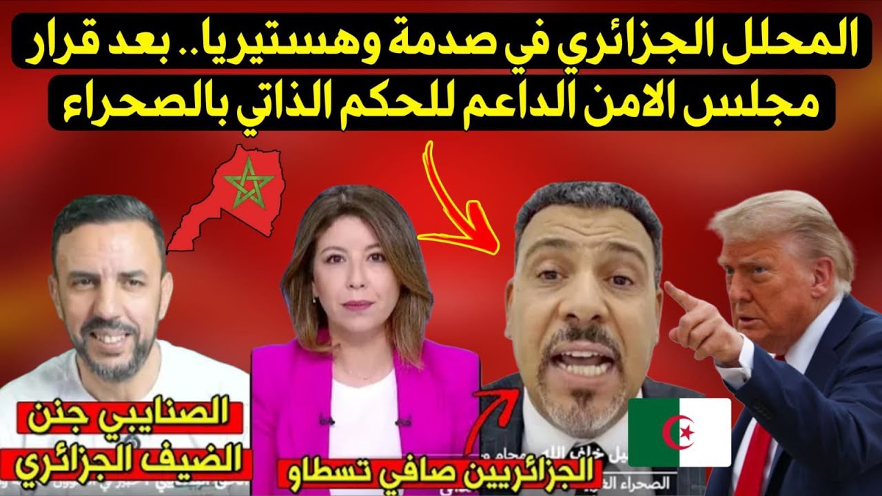 شاهد جنون الضيف الجزائري وهجومه على أمريكا بسبب دعمها لمقترح المغرب على الحكم الذاتي بالصحراء 