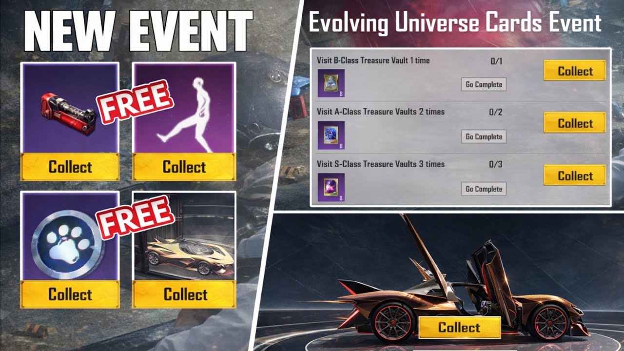😎 Bgmi New Evolving Universe Event Explain | Free Special Material | Speed Drift Apollo Opening 