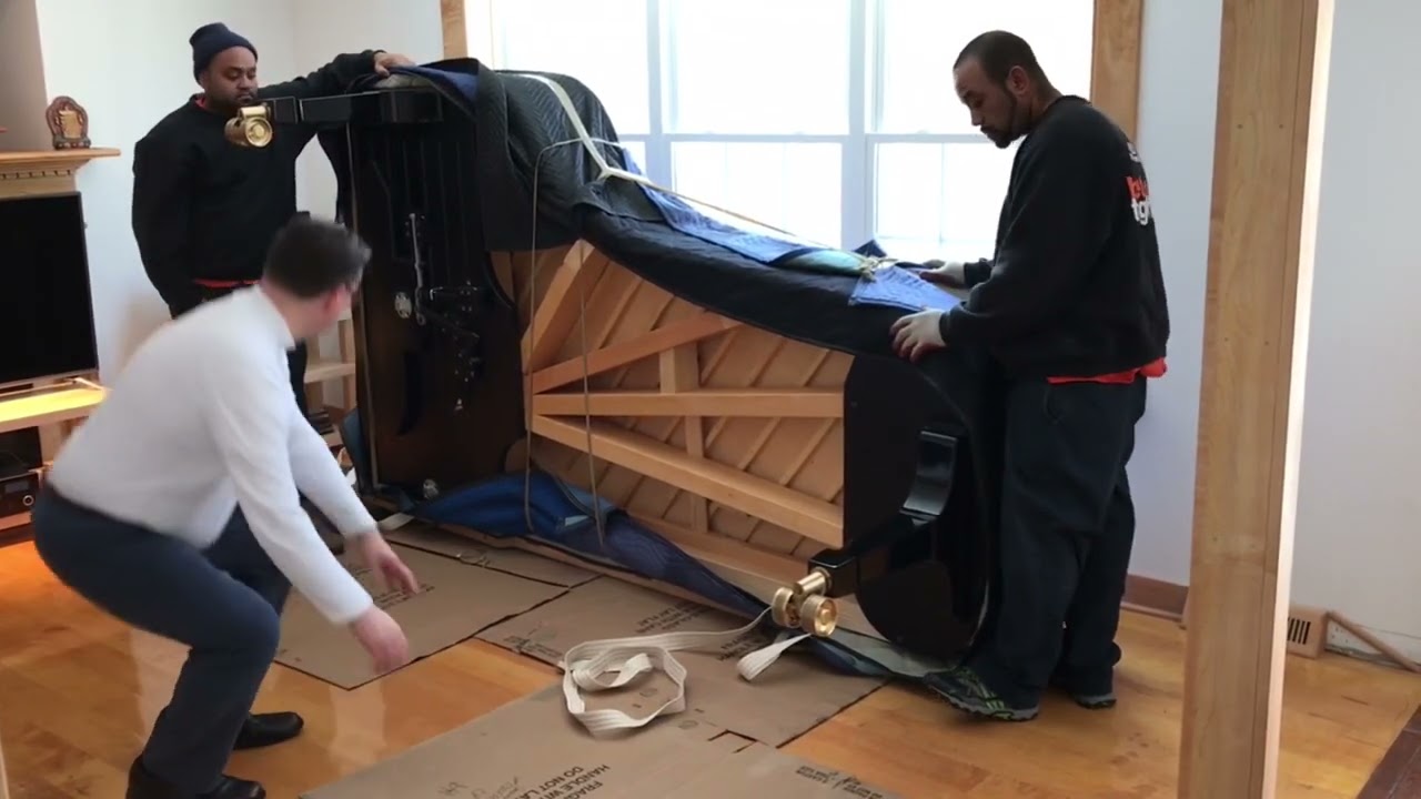 Delivery of a new Steinway  D piano from Artist Pianos in Albany New York. January 20, 2018