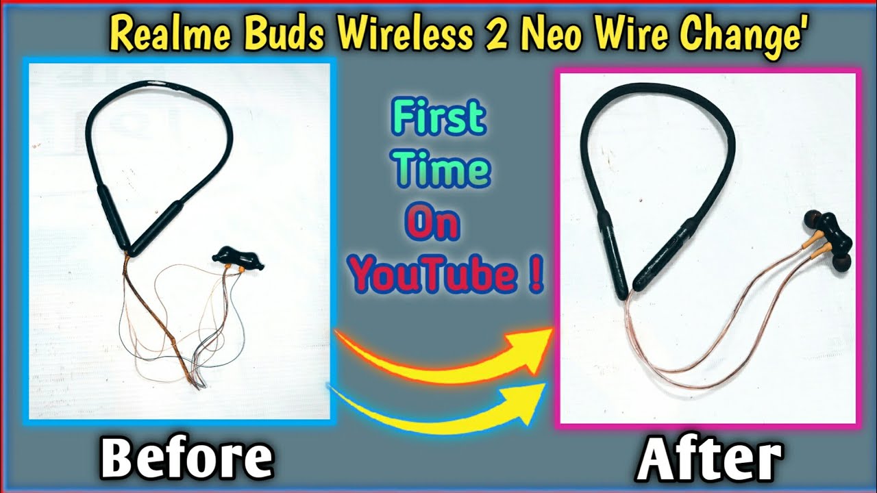 How To Change Wire Of Bluetooth Headphone || Realme Headphone New Wire Replace