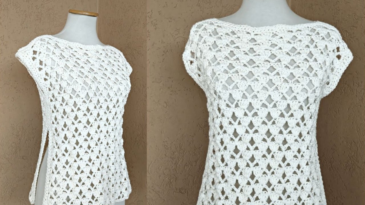 WONDERFUL💯✨ Crochet Easy Stitch For Sweater Blouse Top Pattern 😻 Unique Crochet Sweater Stitch tut