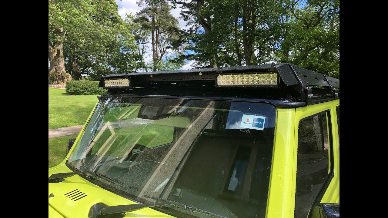 Fitting Eyourlife LED Lightbars to the roof rack of my 2019 Suzuki Jimny