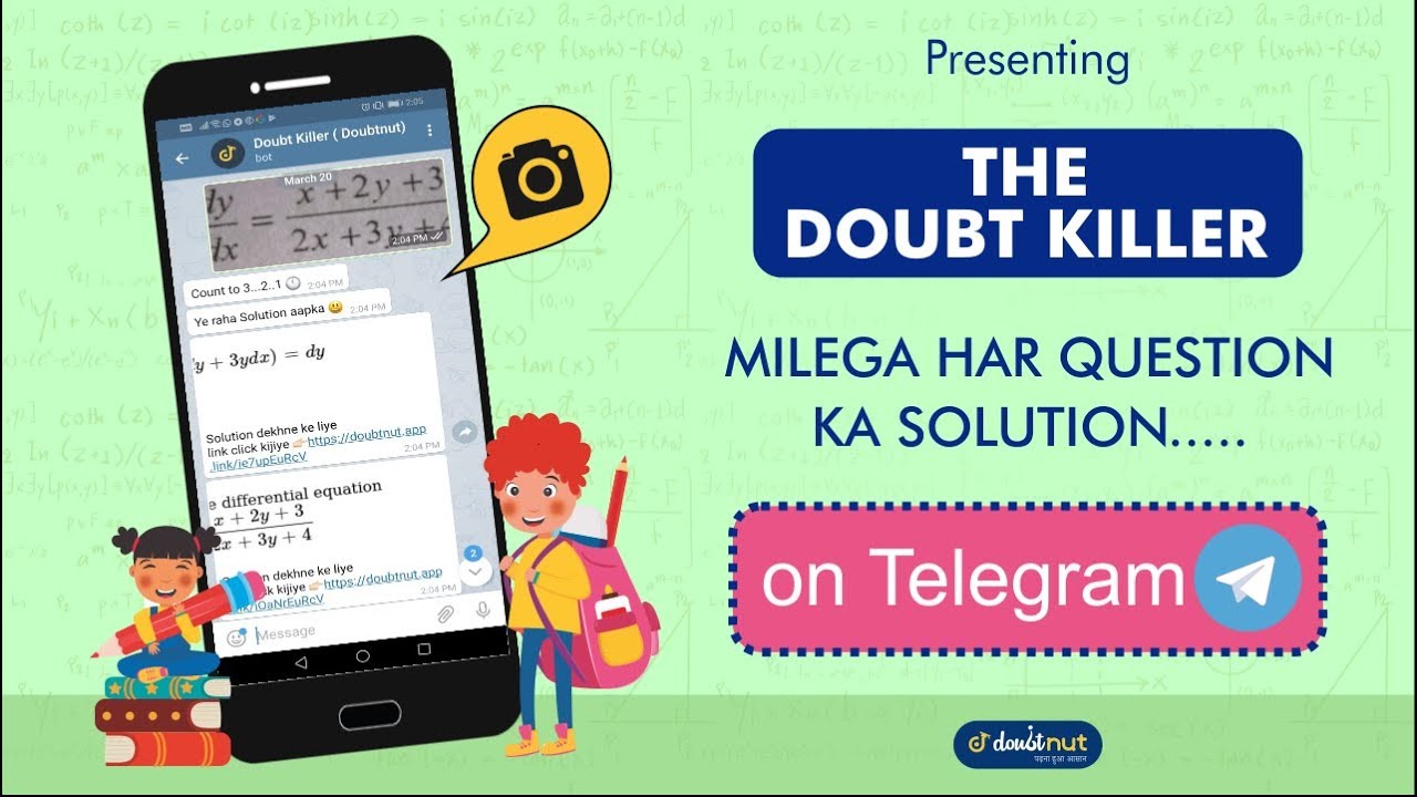 Doubtnut doubt Killer | Ask Your Math Doubt on Telegram | Just 1 Click Away