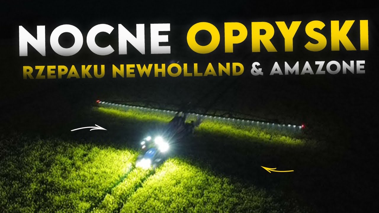 😍✈️Nocka w Rzepaku/opryski 2025/samolot na polu?!✈️😍NH & AMAZONE/AGRO KUBA