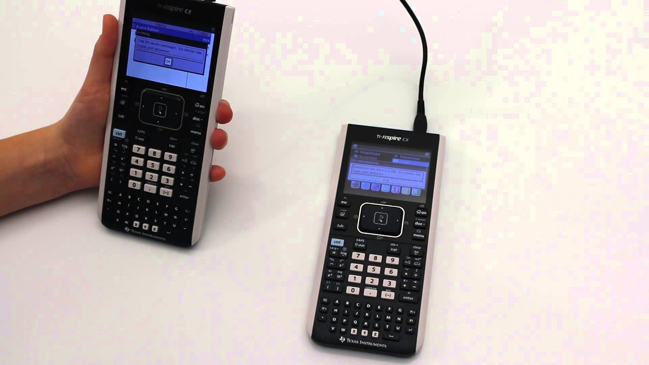 Tutorial OS Update von TI-Nspire CX (CAS) Handheld zu Handheld