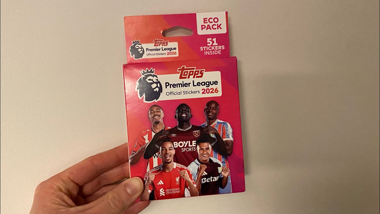Распаковка эко-пакетов! - Коллекция наклеек Topps Premier League 2026! ⚽️