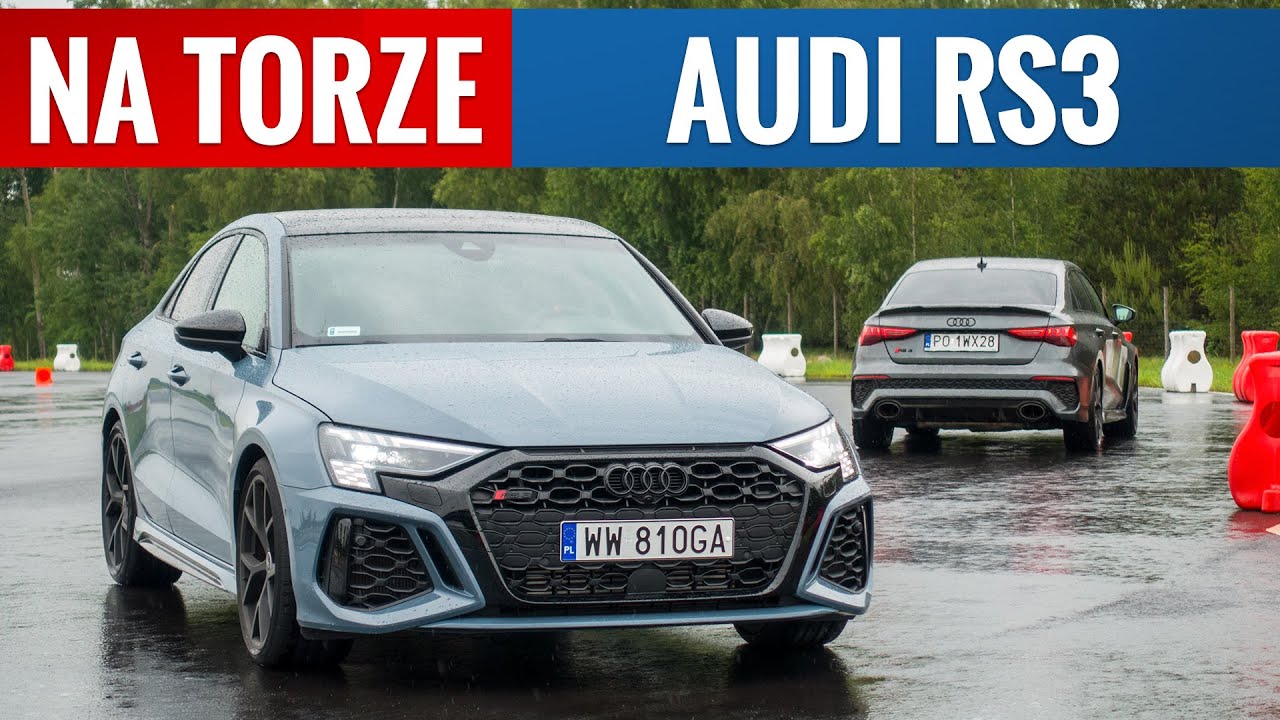 Audi RS3 2022 - przejazd po torze z profesjonalistą i amatorem