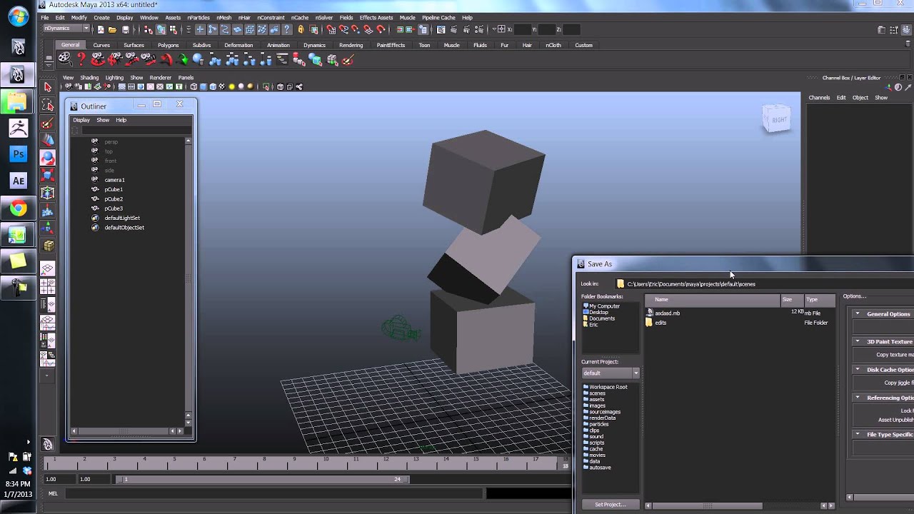 Intro to Maya and 3D Modeling - Lecture A: 4/10 - Time Slider & File Formats