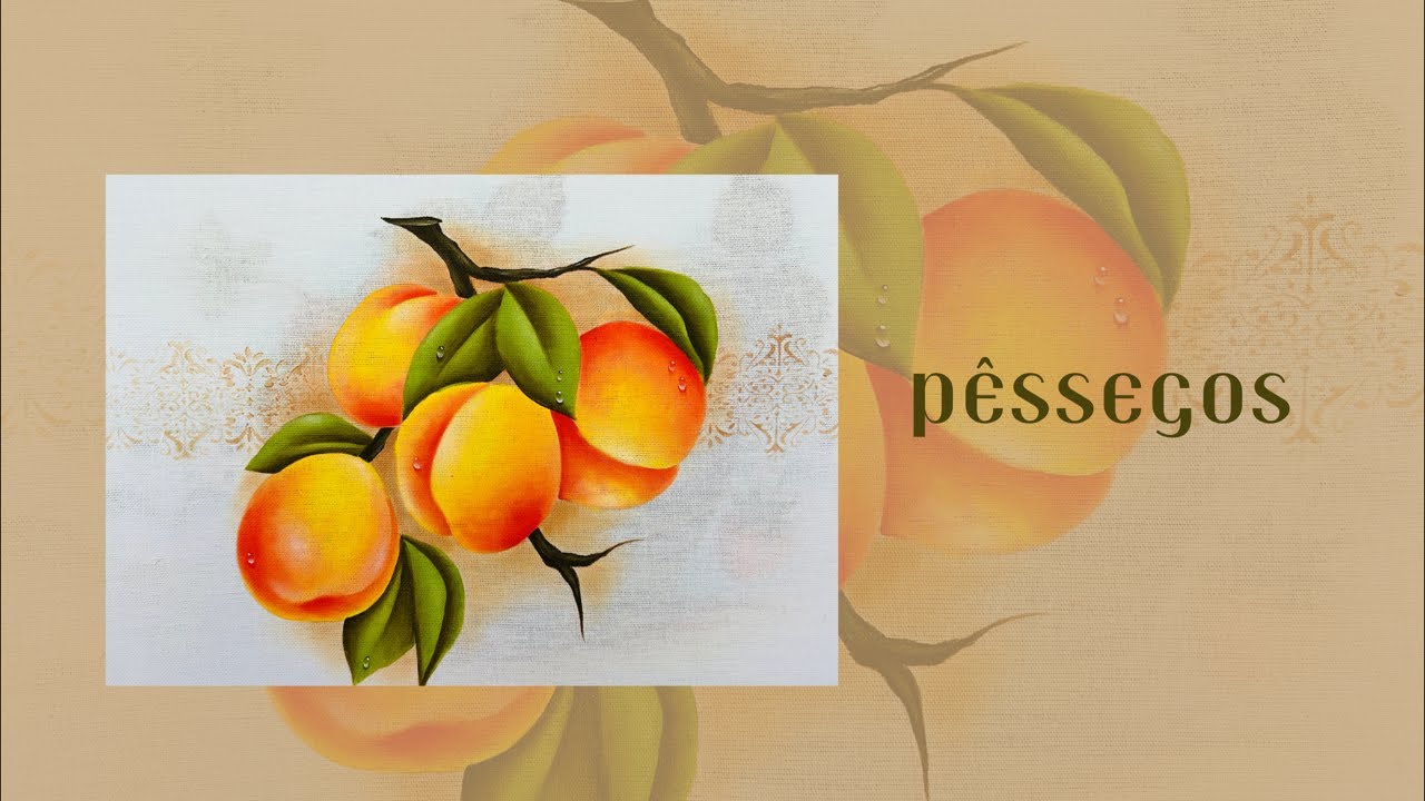 Como pintar pêssego de um jeito fácil