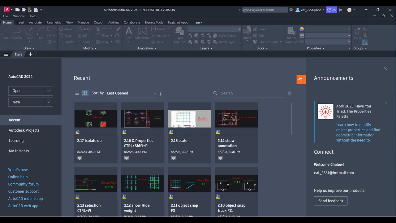 AutoCAD 2024 เบื้องต้น บทที่2 การปรับแต่ง Status bar พร้อมการสร้างกระดาษปริ้ทงาน (โหลดแบบฝึกหัดฟรี)