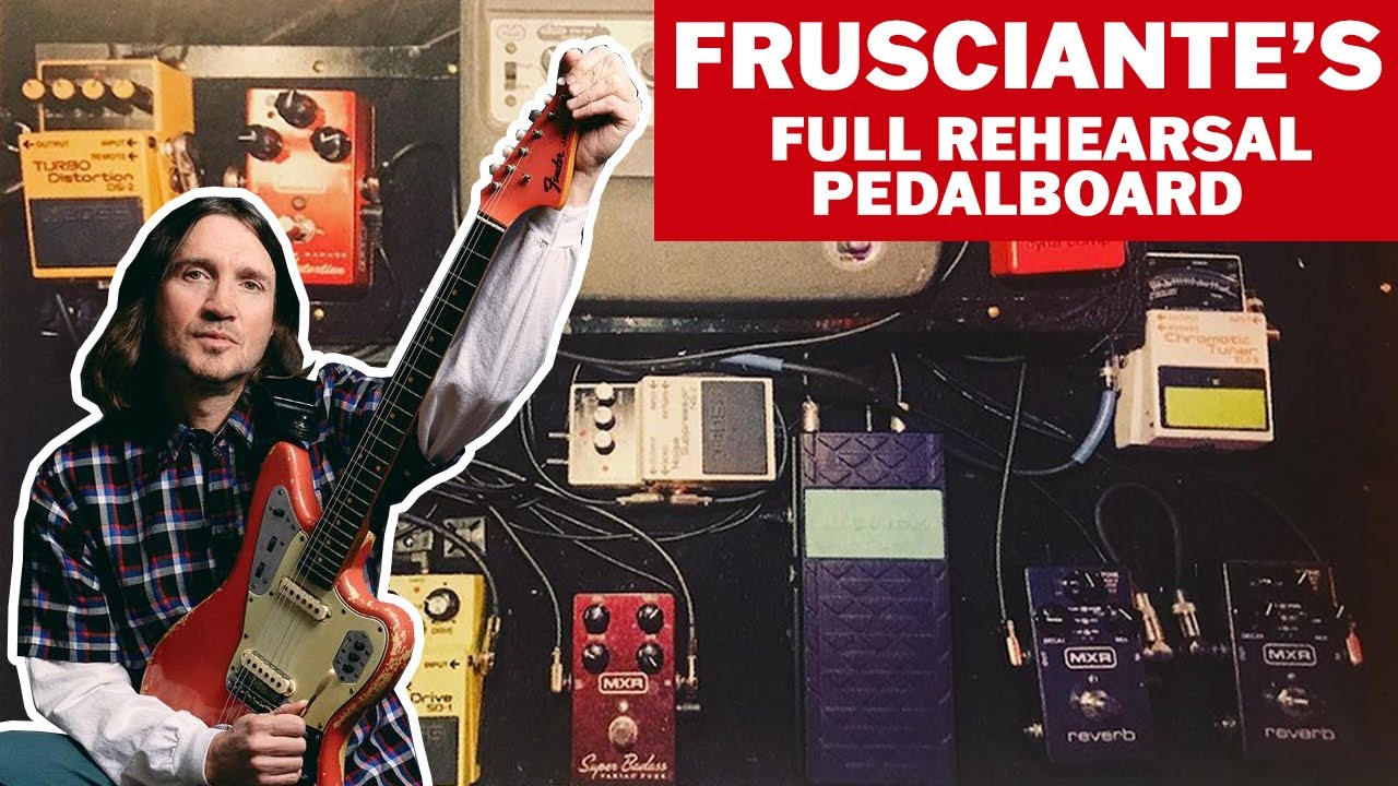 We Finally See Frusciante's Full Rehearsal Pedalboard