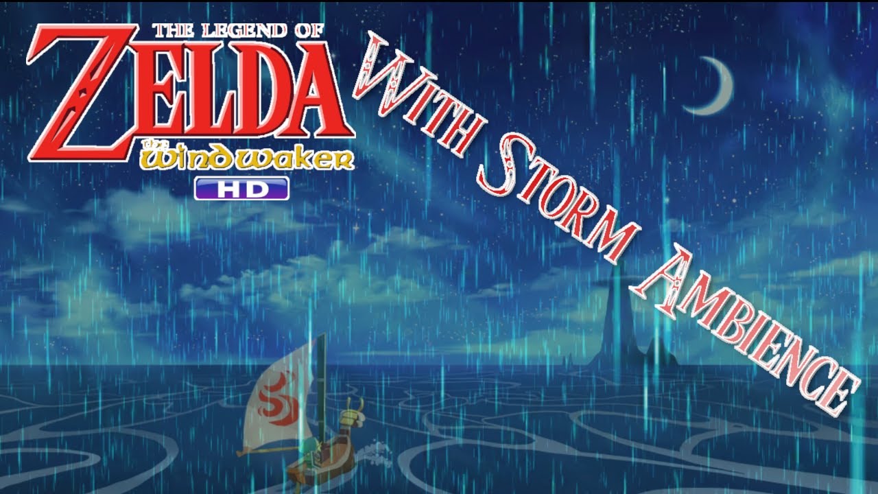 🌧️The Great Sea is Cursed with Storm Ambience Zelda Wind Waker (Short Version)🌧️