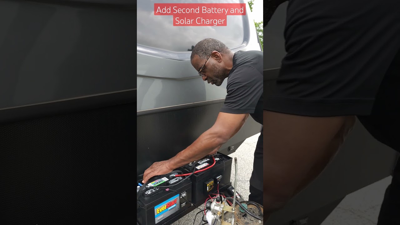 Добавьте второй аккумулятор для автодома и солнечное зарядное устройство для бундокинга #rv #rvli...
