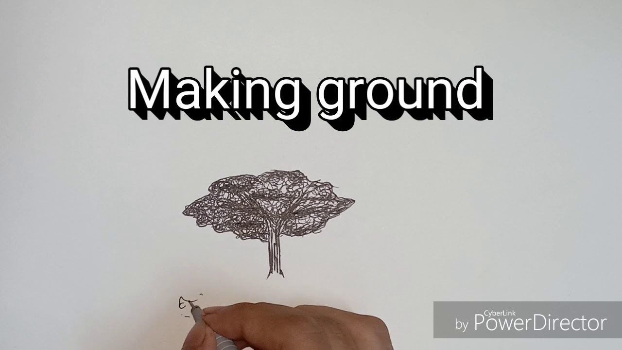 How to make tree with random line method