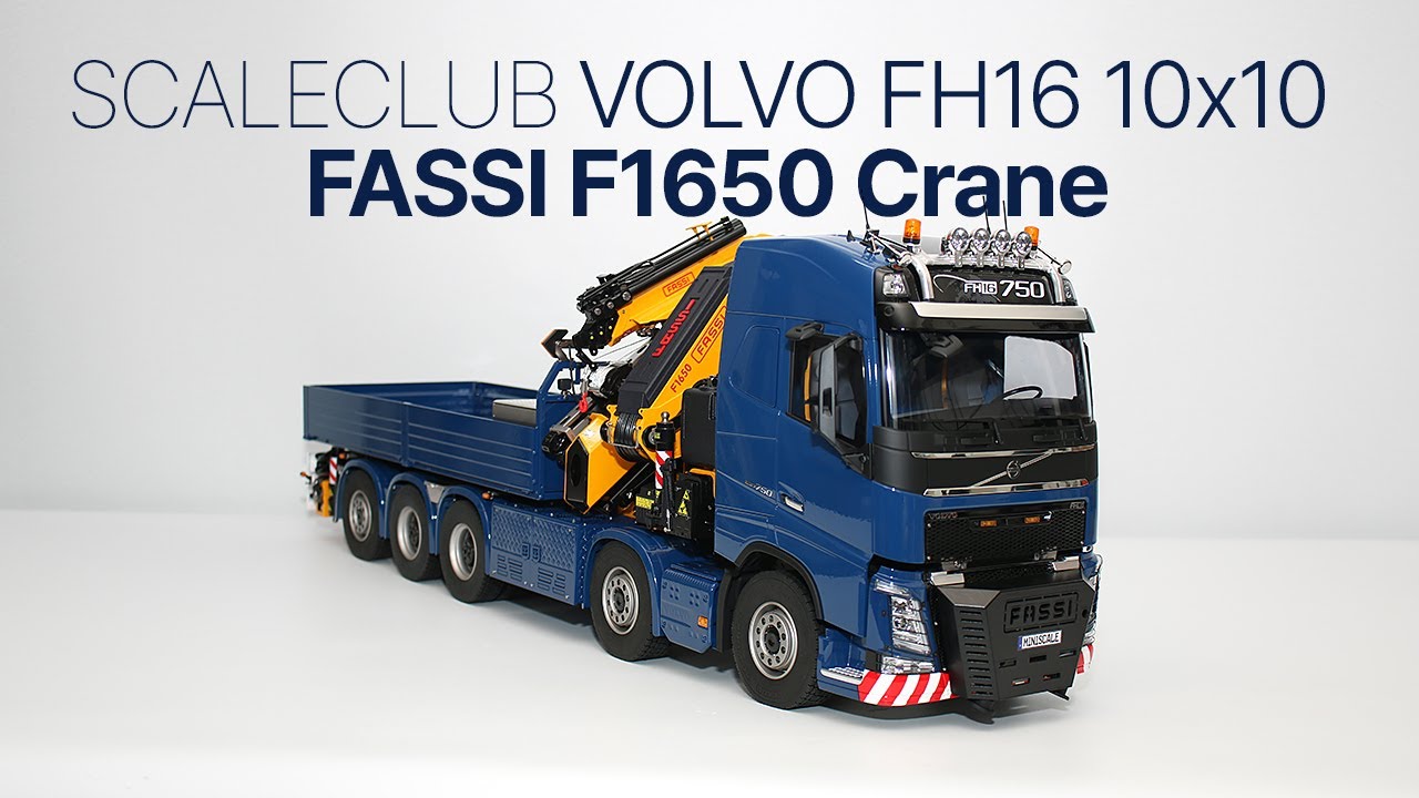 1/14 SCALECLUB(스케일클럽) Volvo FH16 10x10 with Fassi F1650 Crane #Full-featured Truck