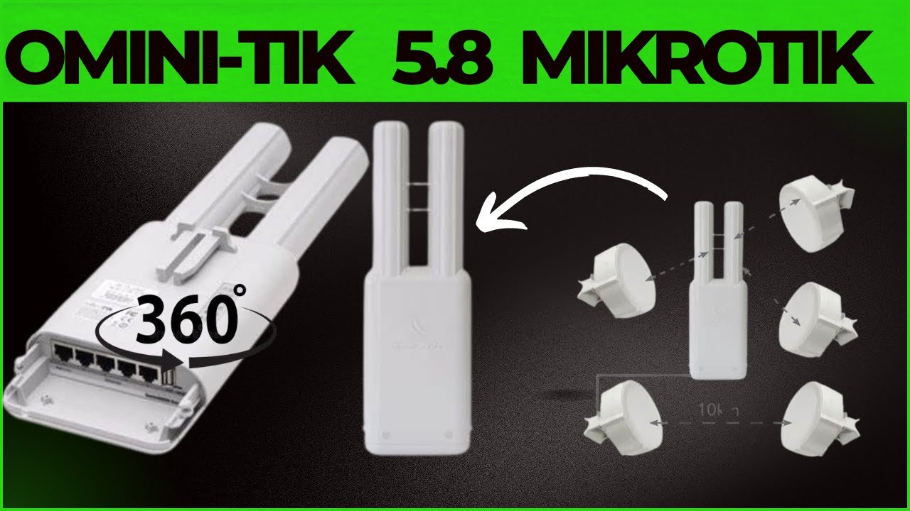 ANTENA OMINITIK DA MIKROTIK 13 DBI PARA TRANSMISSÂO DE INTERNET