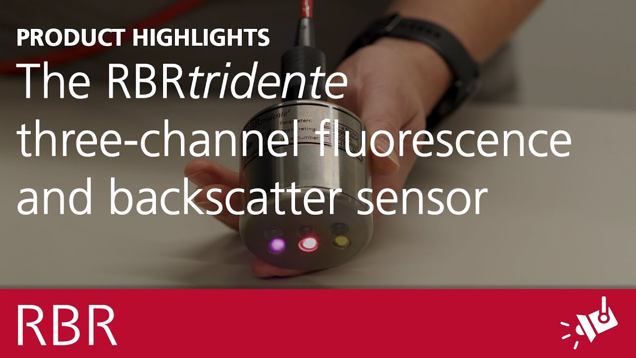 RBRtridente three-channel fluorescence and backscatter sensor