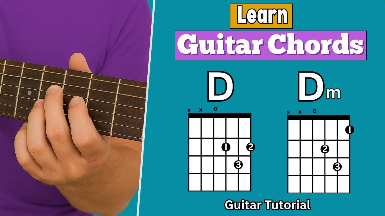 How To Play 'D Major' & 'D minor' Chords - Guitar Tutorial