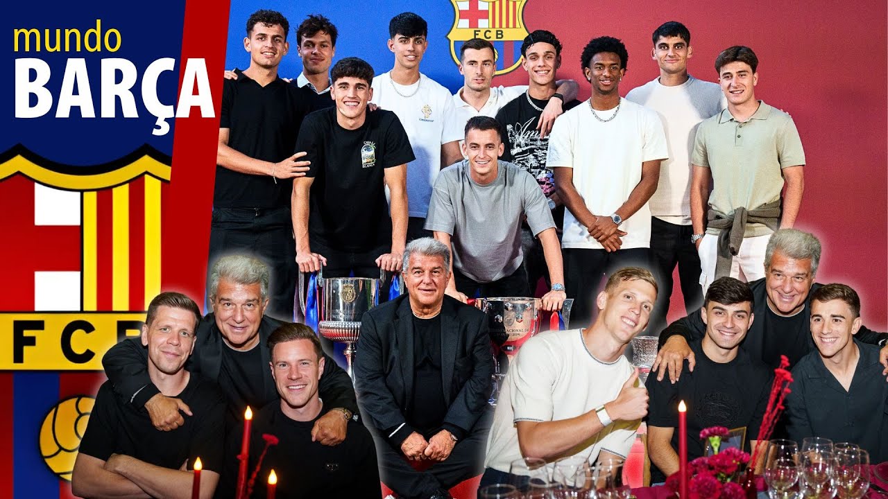 BARÇA | FIESTÓN en la CENA DE LOS CAMPEONES del FC BARCELONA