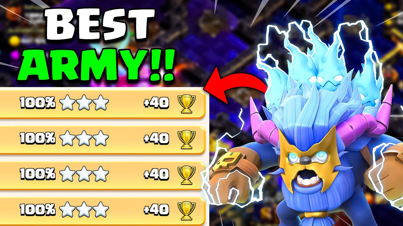 This Best Army in Legend Rank!! th18 attack strategies (town hall 18) clash of clans