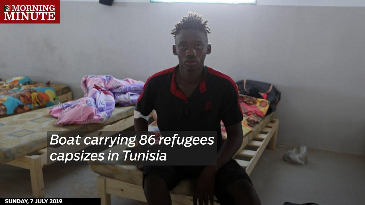 Boat carrying 86 refugees capsizes in Tunisia