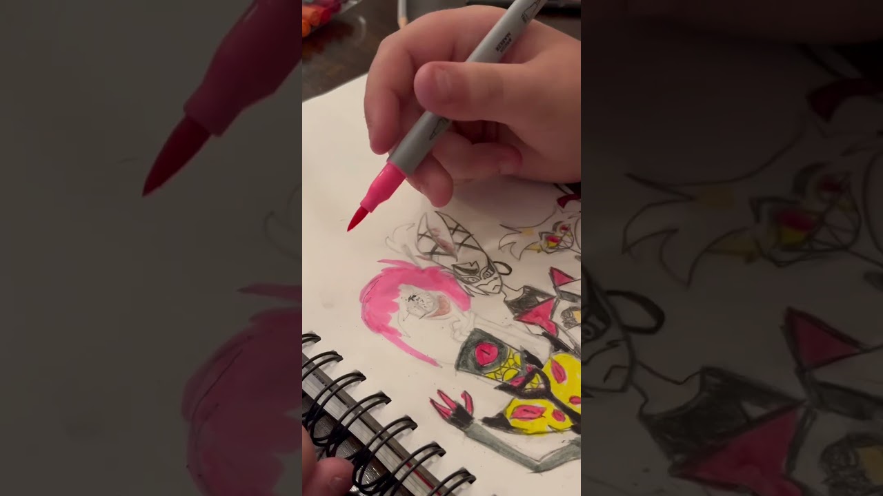Taylor draws Cherri Bomb! #drawing #hazbinhotel #CherriBomb