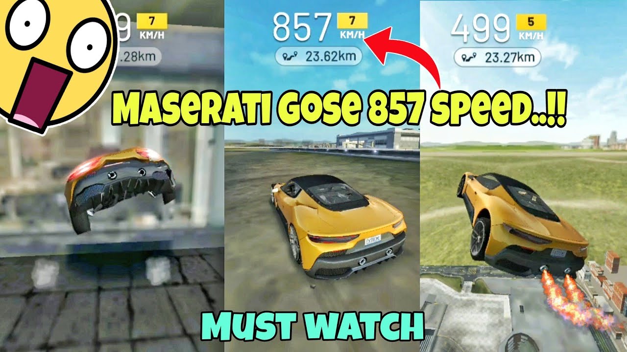 Maserati gose 857 speed..!!😱|| Funny moments😂||Extreme car driving simulator||