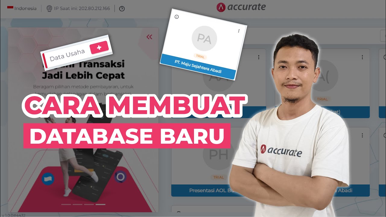 Cara Membuat Database Accurate Online - Tutorial Accurate Online