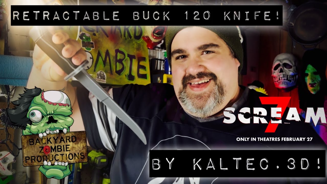 Retractable Buck 120 Knife Prop by Kaltec.3d! 