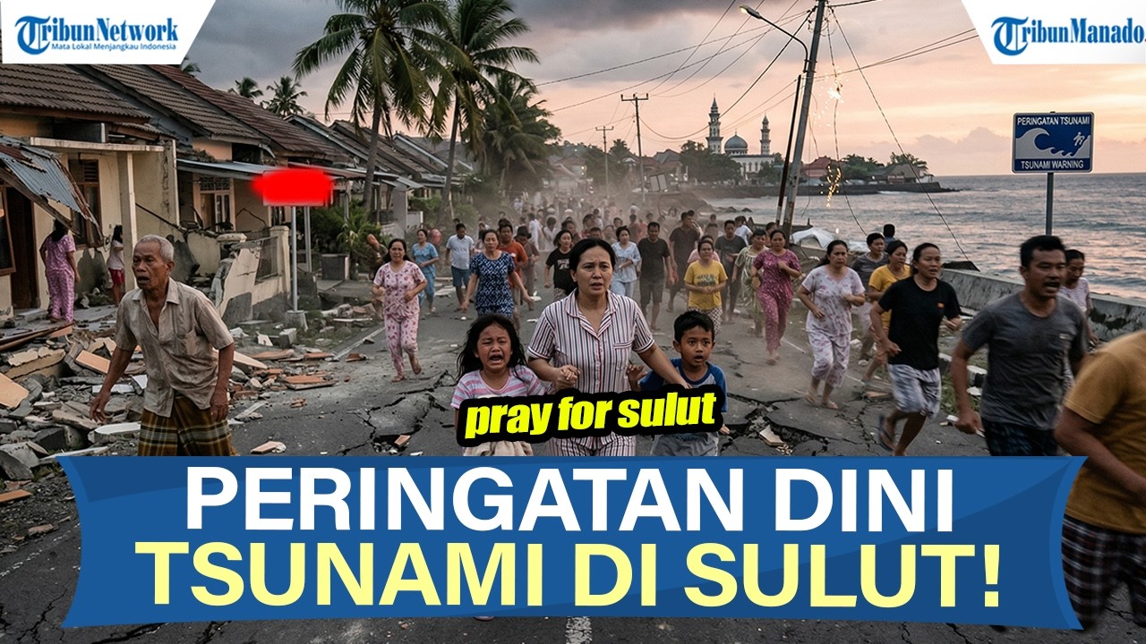 GEMPA BUMI MAGNITUDO 7,6 PICU PERINGATAN DINI TSUNAMI DI MALUKU UTARA DAN SULAWESI UTARA